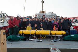 Team photo from the 2012 search for the lost Franklin ships.