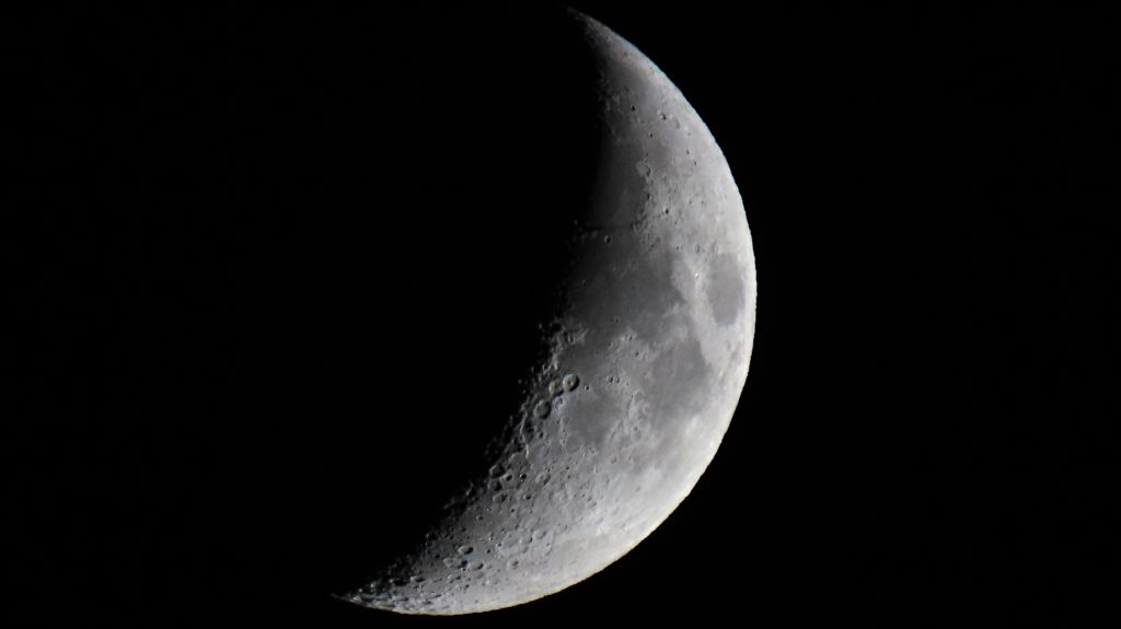 The moon in shadow