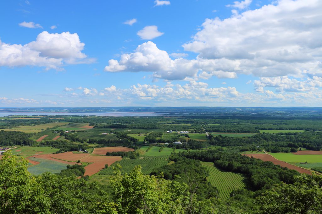 A view over the Annapolis Valley, Nova Scotia
