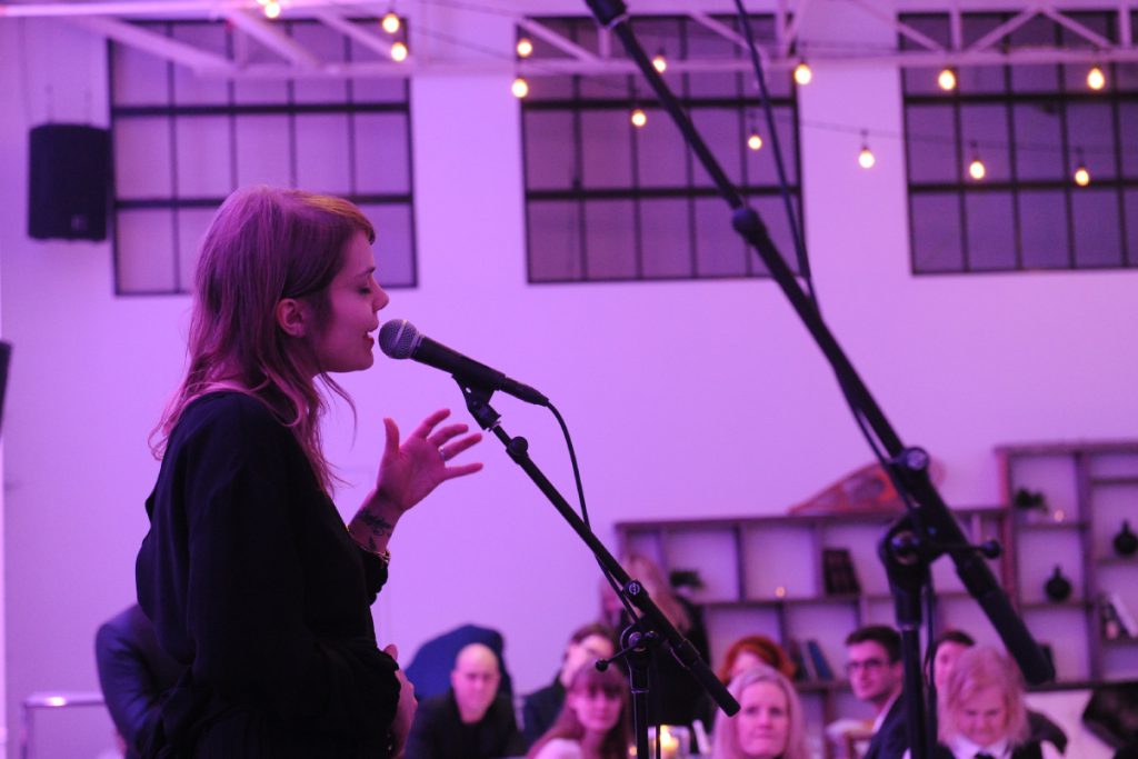 Coeur de pirate (Béatrice Martin) performs at the RCGS' Sights, Sounds and Tastes of Canada gala in Toronto