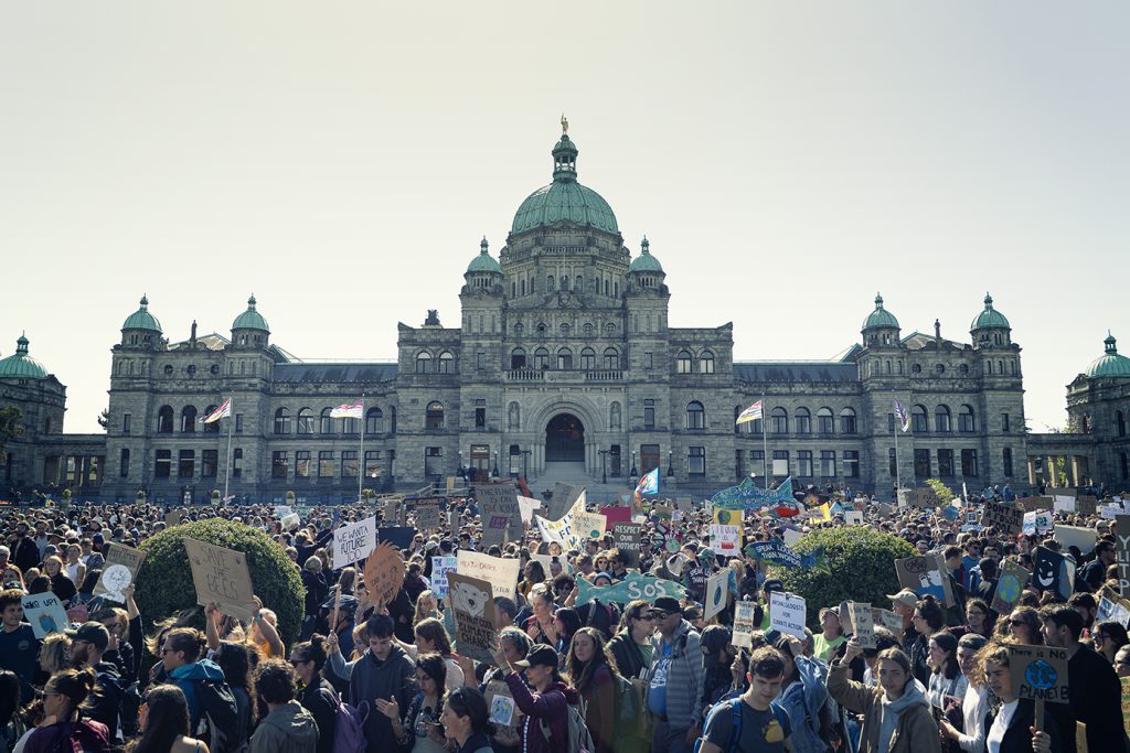 Climate strike Victoria BC