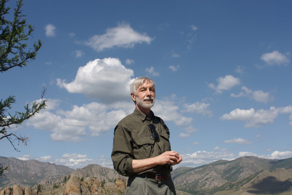 Michael Gervers in Ethiopia, where he has been studying traditional Christian churches cut into the sandstone landscape