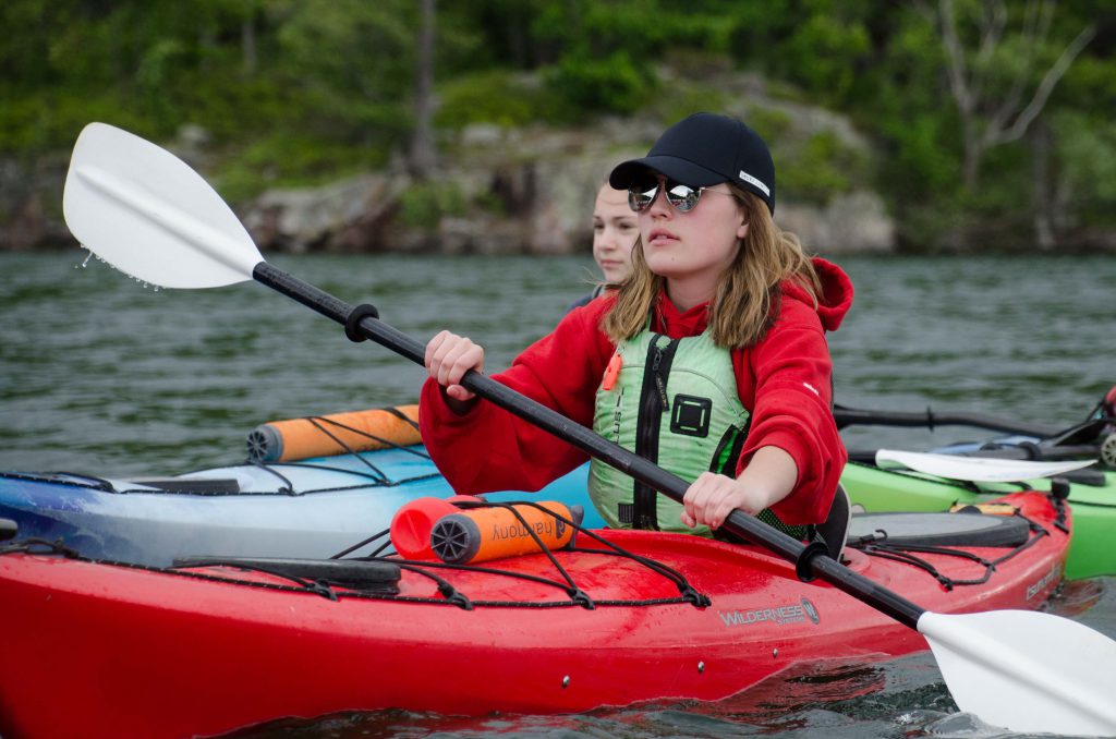 Kayaking on the St. Lawrence and camping in a 19th century fort
