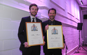 Adam Shoalts, left, and George Kourounis were announced as Explorers-in-Residence of the RCGS on February 28