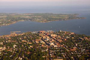 Aerial view of Charlottetown