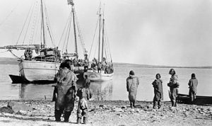 CAE ships anchored at Bernard Harbour, Nunavut, in 1914