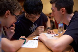 Jacob Burnley, Spencer Zhao and Kyle Richardson represented Canada at the National Geographic World Championship