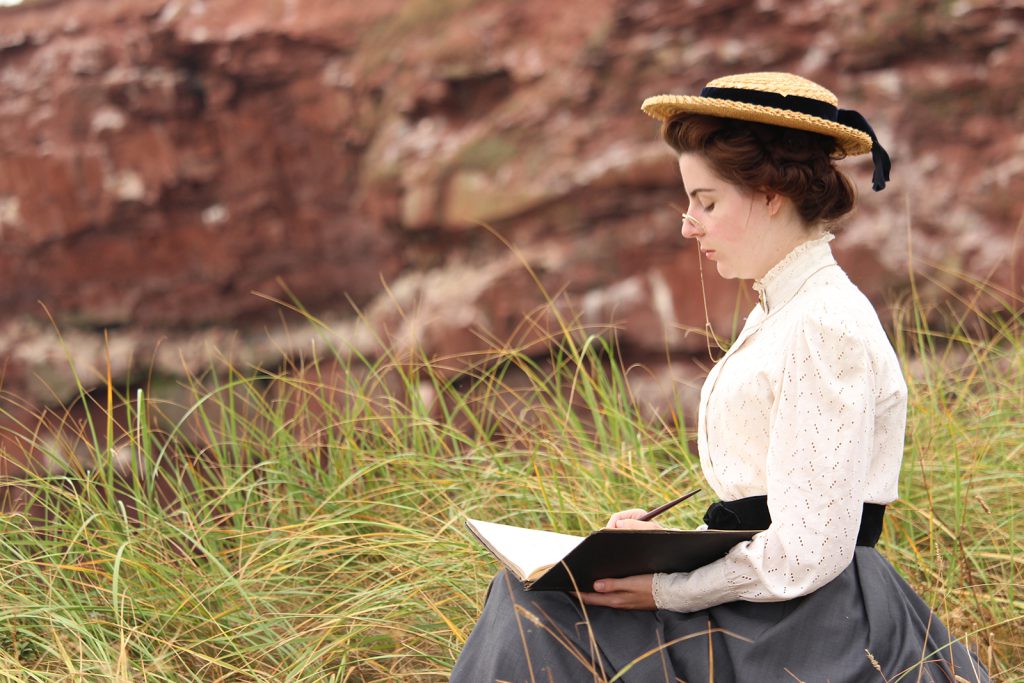Meghan Greeley as Lucy Maud Montgomery in Historica Canada's newest Heritage Minute