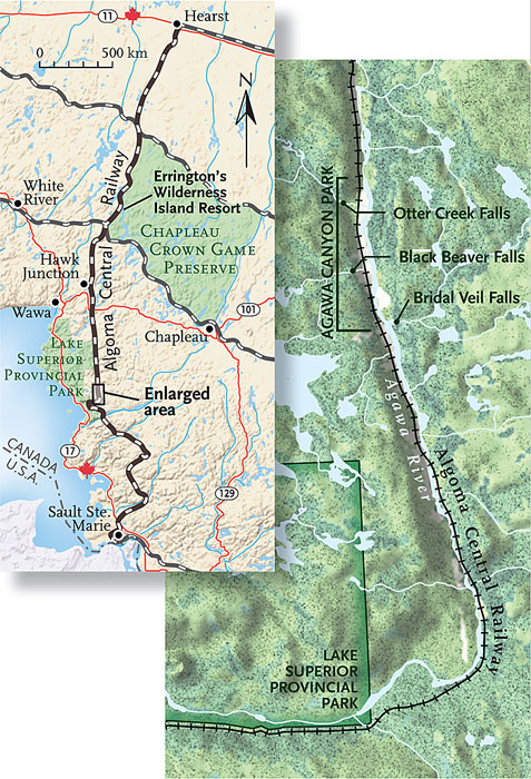 Agawa Canyon Train Route Map On Fish And Facebook | Canadian Geographic