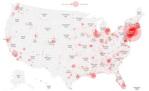 The New York Times COVID-19 map