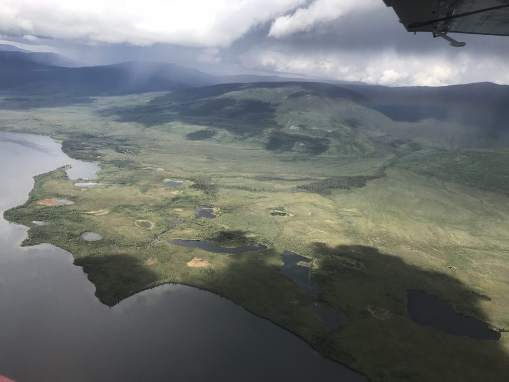 Peel River Expedition 2019 aerial view of Wind River