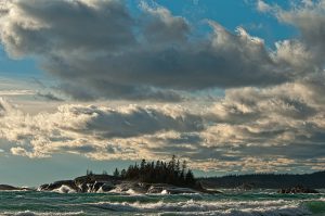Whitecaps come rolling in on a blustery yet beautiful day near Wawa, Ont.