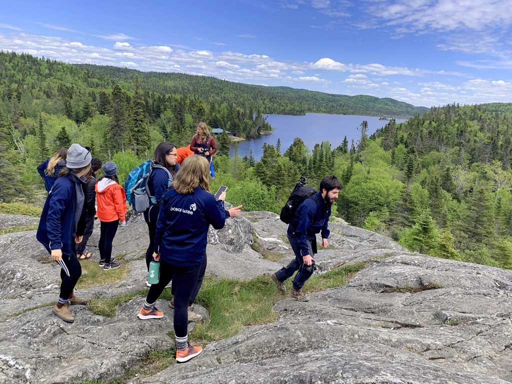 2019 Ocean Bridge youth on Lake Superior