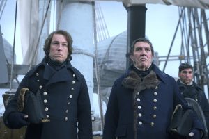 Ciarán Hinds, right, as Sir John Franklin, and Tobias Menzies as James Fitzjames in the premiere episode of AMC's “The Terror.” (Photo courtesy AMC)