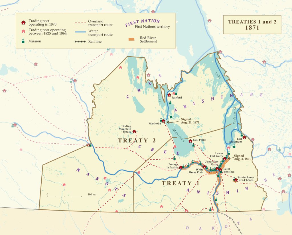 Map of treaties 1 and 2