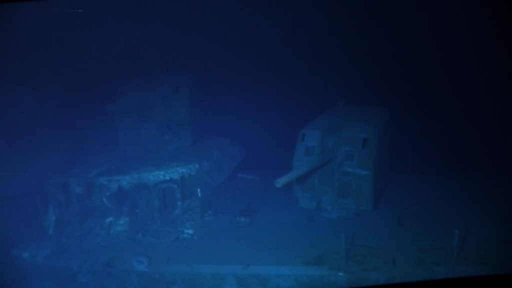 The USS Johnston shipwreck